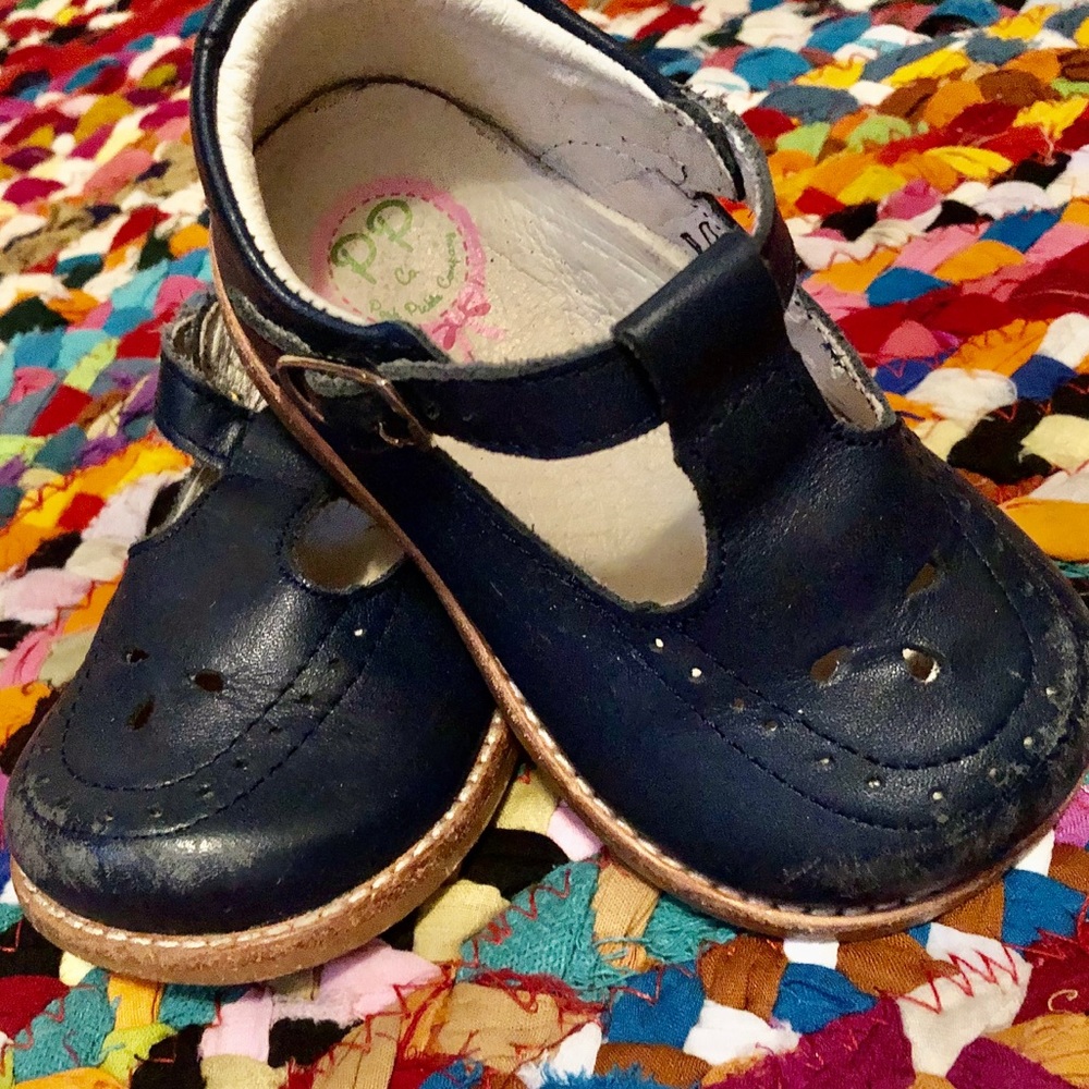 Posh Pickle-Navy Mary Janes-Toddler Size 6